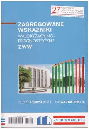 Sekocenbud ZWW Zagregowane wskaźniki waloryzacyjno-prognostyczne 3 kwartał 2024; zeszyt 55/2024