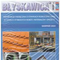 Błyskawica 8/2024 Informacja miesięczna o stawkach robocizny oraz o cenach wybranych robót, materiałów i sprzętu