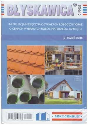 Błyskawica 1/2025 Informacja miesięczna o stawkach robocizny oraz o cenach wybranych robót, materiałów i sprzętu