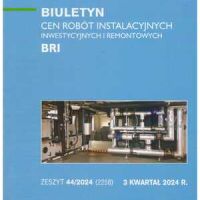 Sekocenbud BRI Biuletyn cen robót instalacyjnych 3 kwartał 2024