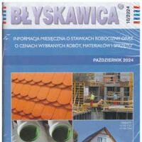 Błyskawica 10/2024 Informacja miesięczna o stawkach robocizny oraz o cenach wybranych robót, materiałów i sprzętu