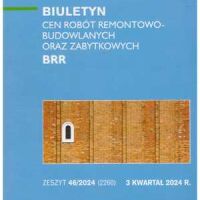 Sekocenbud BRR Biuletyn cen robót remontowo-budowlanych oraz zabytkowych 3 kwartał 2024