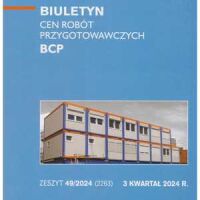 Sekocenbud BCP Biuletyn cen robót przygotowawczych 3 kwartał 2024; zeszyt 49/2024