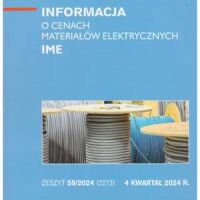 Sekocenbud IME Informacja o cenach materiałów elektrycznych 4 kwartał 2024