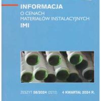 Sekocenbud IMI Informacja o cenach materiałów instalacyjnych 4 kwartał 2024